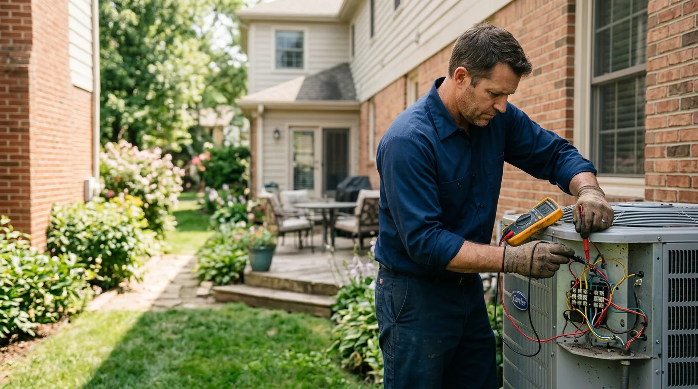 HVAC technician working near Gobles, MI
